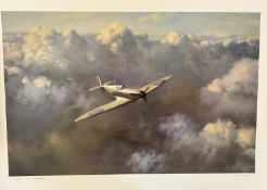 Roy Cross WW2 27x19 Colour Print Titled Flight Of Freedom. Published in Great Britain in 1996. Great