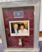 Former Prime Minister Tony and his Wife Cherie Blair Personally Signed 10 Downing St Presentation