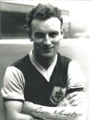 Trevor Meredith signed 8x6 Burnley F.C black and white photo. Trevor George Meredith (born 25