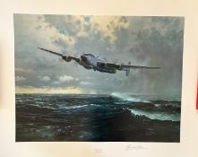 Gerald Coulson Signed WW2 32x26 Colour Print Titled End Of An Era. This Print Is Limited to 850