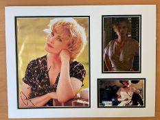 Actress Jessica Lange Personally Signed 10x8 Colour Photo, with added smaller unsigned photos,