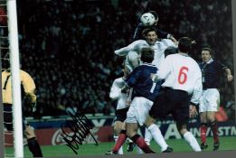 Football Don Hutchison signed Scotland v England 12x8 colour photo. Good condition. All autographs