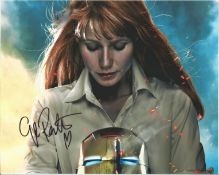 Gwyneth Paltrow signed Iron Man 10x8 colour photo. American actress, businesswoman, and singer.