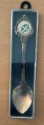 Frae Bonnie Scotland Vintage silver plated spoon in Protective Plastic Case. A Perfection