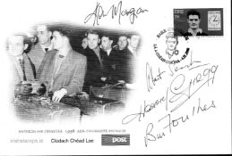 Manchester United Busby Babes multi signed Munich Air Disaster FDC signatures Ken Morgans, Albert