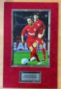 Football. Boundewijn Zenden Personally Signed 12x8 Colour Photo, Mounted with a personalised name