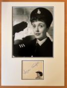 Actress Joyce Grenfell Personally Signed Signature piece, with 10x8 Black and White photo, Mounted