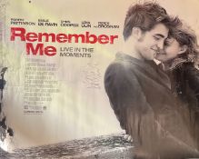 Robert Pattinson Signed Colour 40x30 Remember Me Movie Poster. Signed in black marker pen.
