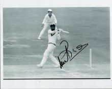 Cricket Viv Richards signed 10x8 black and white photo. Sir Isaac Vivian Alexander Richards KNH, OBE
