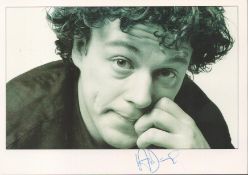 Alan Davies signed 6x4 black and white photo. Alan Roger Davies is an English stand-up comedian,