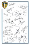 Autographed LEEDS UNITED 12 x 8 crested photo - A nicely produced photographic image signed by 18