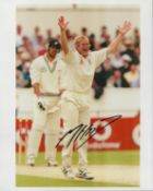 Cricket Mathew Hoggard signed England 10x8 colour photo. Matthew James Hoggard, MBE (born 31