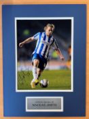 Football. Former Brighton and Hove Albion Striker Craig Mackail-Smith Personally Signed 10x8