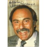 Jimmy Greaves signed 6x4 colour photo. James Peter Greaves MBE (20 February 1940 - 19 September