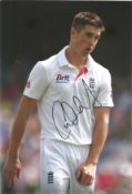 Chris Woakes signed 12x8 colour photo. Christopher Roger Woakes (born 2 March 1989) is an English