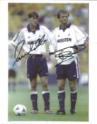 Darren Anderton and Tim Sherwood signed Tottenham Hotspur 10x8 colour photo. Good condition. All