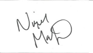 Nigel Martyn signed 5x3 white index card. Antony Nigel Martyn (born 11 August 1966) is an English