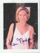 Kim Metcalf signed 7x5 colour photo. Kim Medcalf (born 8 December 1973) is an actress and singer.