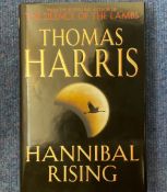 Author Thomas Harris Hand signed First Edition Hannibal Rising Hardback Book. Signed on first page