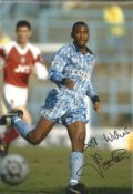 Peter Ndlovu signed 12x8 Coventry City colour photo. Peter Ndlovu (born 25 February 1973) is a