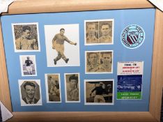 Manchester City FC 1956 FA Cup Final Winning Team Starting 11 Personally Signed black and white