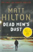 Dead Men's Dust by Matt Hilton Hardback Book 2009 First Edition published by Hodder and Stoughton