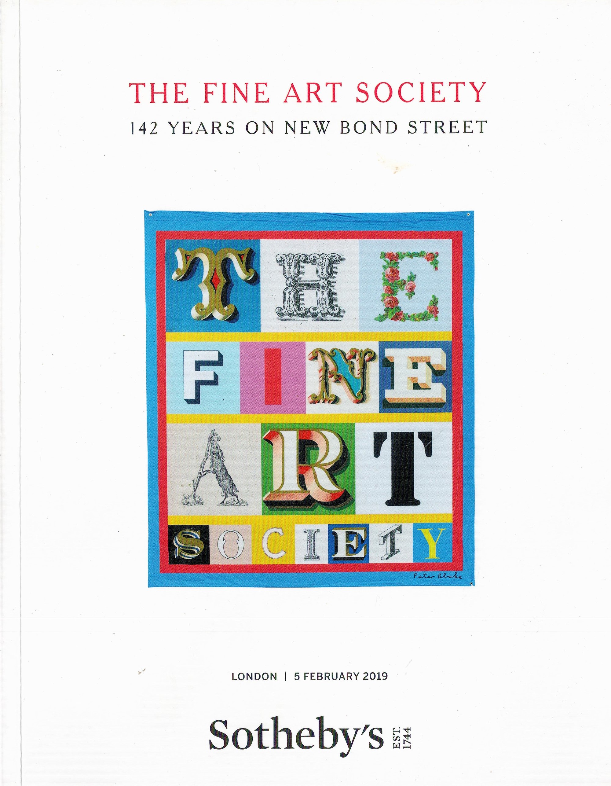 Sotheby's The Fine Art Society 142 Years on New Bond Street Softback Book 2019 First Edition