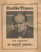 Radio Times The Funeral of Sir Winston Churchill Jan 28th 1965 Plus Radio Times May 1985 VE Day