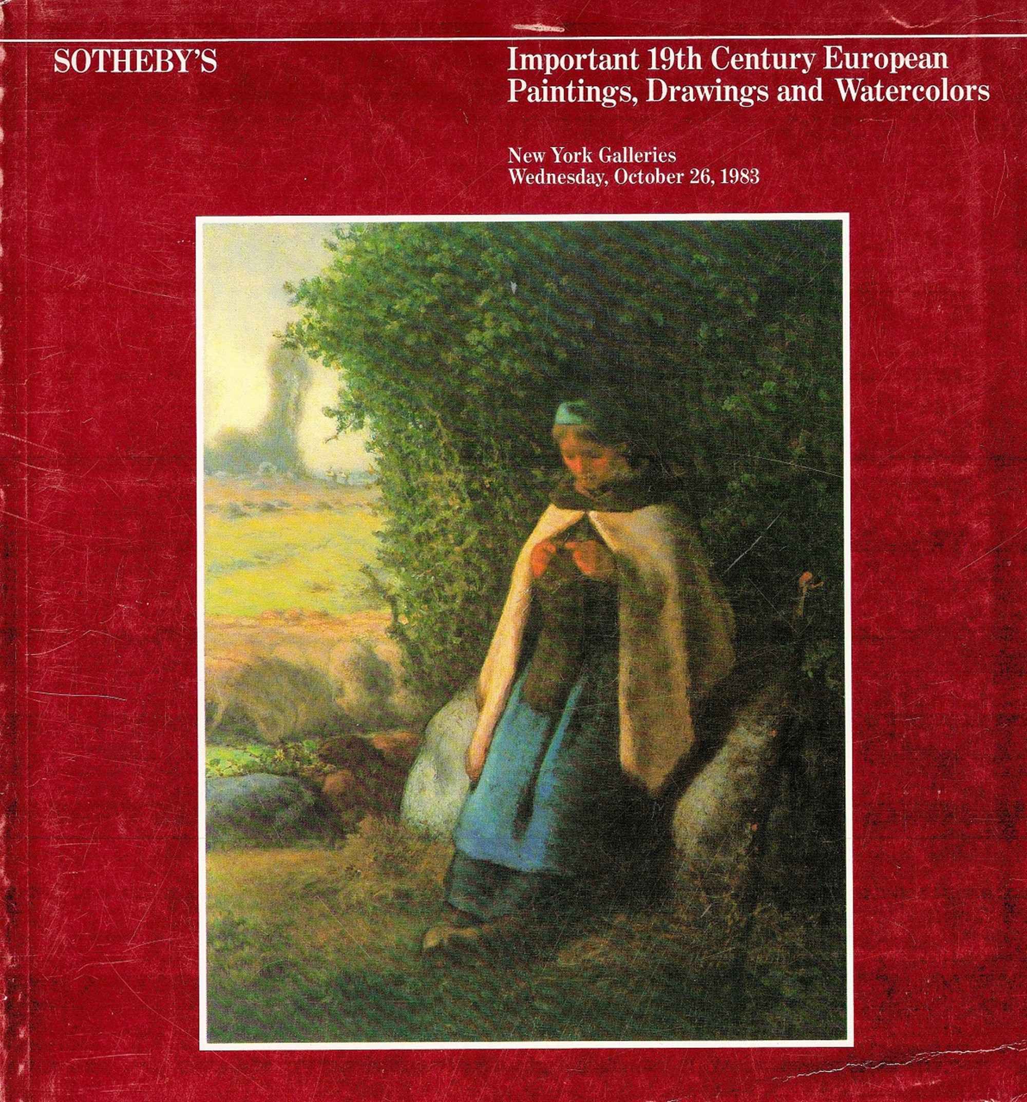 Sotheby's Important 19th Century European Paintings, Drawings and Watercolours Softback Book 1983