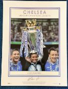 Jose Mourinho signed Chelsea League Champions 2004/05 big blue tube print limited edition 528/600.