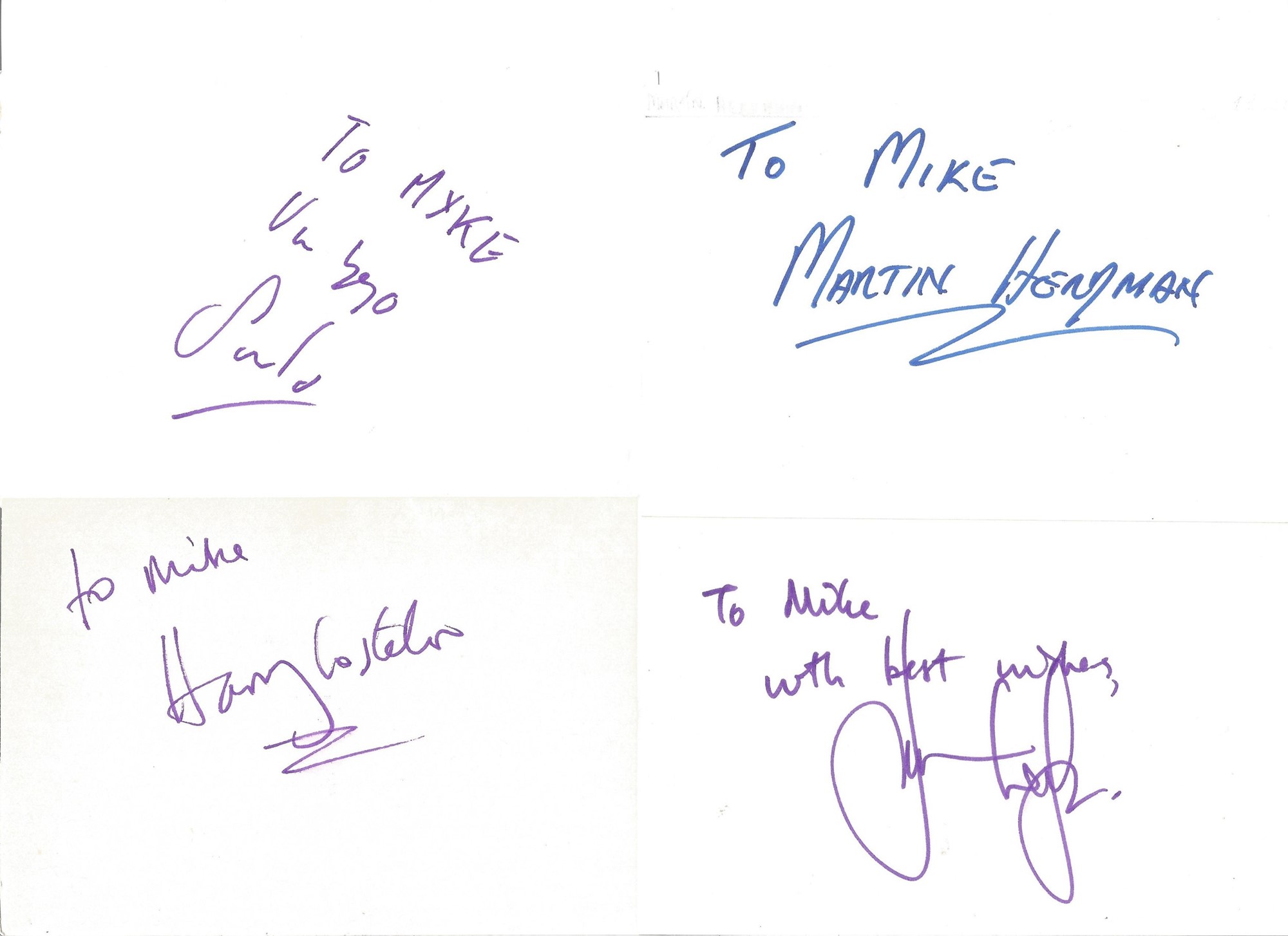 Entertainment Collection of 50 Actor and Actress Signed 6 x 4 White Cards, Including Thomas - Image 5 of 5