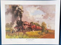 The Lickey Incline print, by Terence Cuneo, limited edition number 508 of 850, approx 14x18. 'The