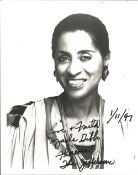 Maria Gibbs signed 10x8 black and white photo. Marla Gibbs is an American actress, comedian, singer,