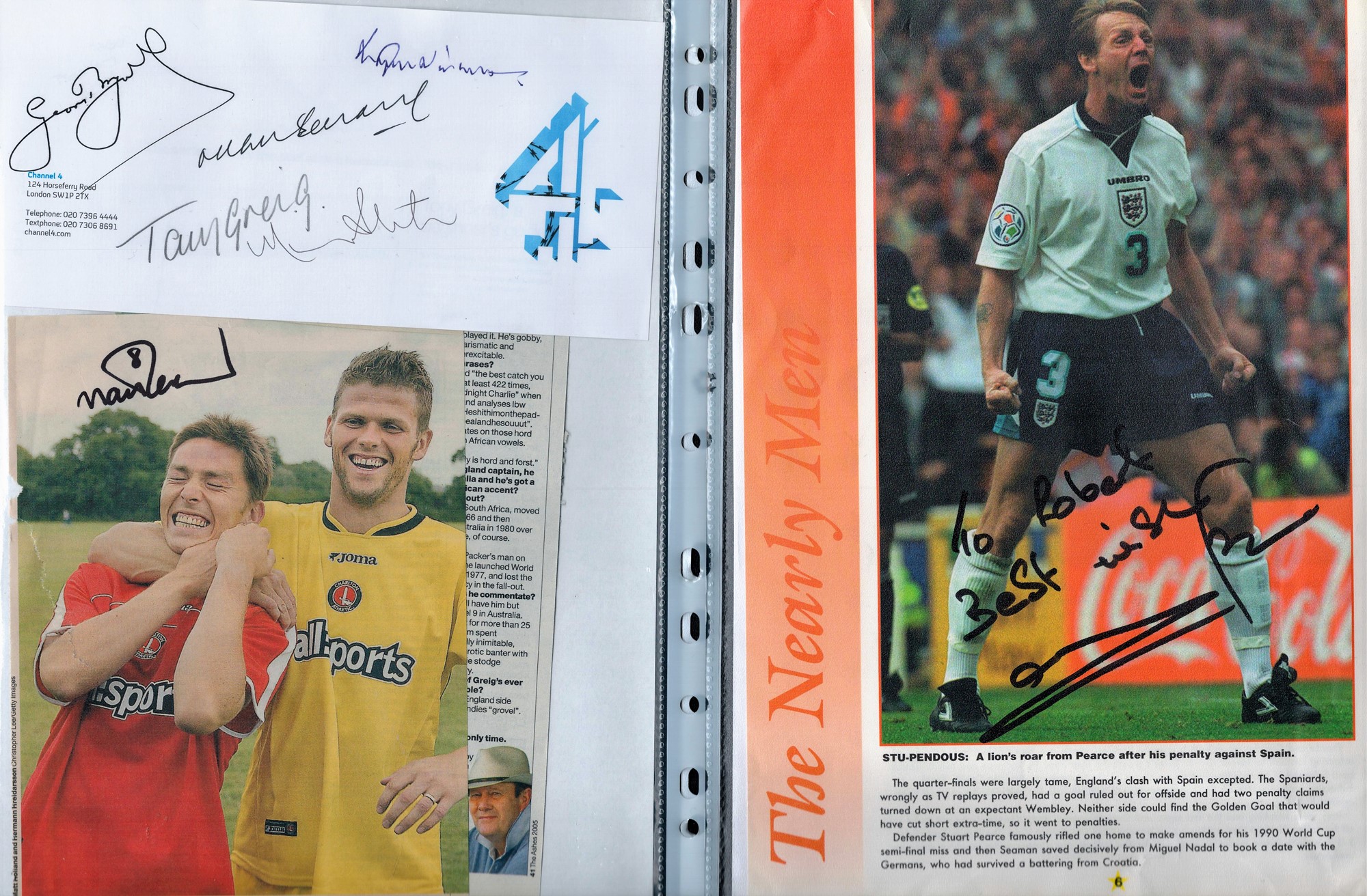 Sport Collection including various signatures and items stored in red folder. Signatures such as - Image 3 of 5