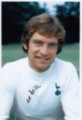 Autographed Mike Dillon 12 X 8 Photo - Col, Depicting Tottenham's Centre-Half Posing For