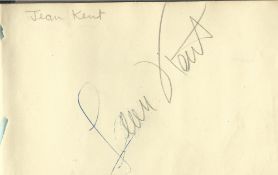 Autograph book. Contains signatures of Miriam Karlin, Jean Kent, Ann Shelton, Ruth Miller, Bill