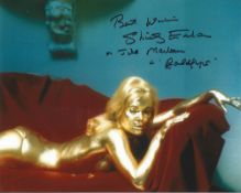 Shirley Eaton signed James Bond 10x8 colour photo pictured in her role as Jill Masterson in