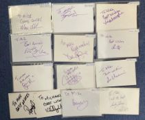 Sport Football Collection 19 Signed White Cards Approx 6 x 3, Includes Elvis Hammond Brian