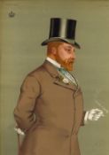 Vanity Fair print. Titled King Edward VII. Dated 14/12/78. King Edward VII. Approx size 14x12.