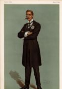 Vanity Fair print. Titled East Worcestershire. Dated 3/8/1899. Austen Chamberlain. Approx size