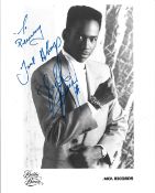 Bobby Brown signed 10x8 black and white promo photo dedicated. Good condition. All autographs come