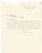 John Buchan TLS dated 26th March 1934. Scottish novelist and politician who also served as 15th