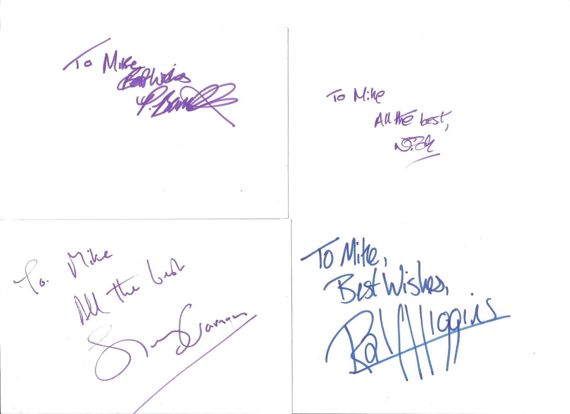 Entertainment Collection of 50 Actor and Actress Signed 6 x 4 White Cards, Including Thomas - Image 4 of 5