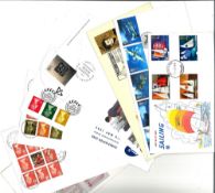 FDC and Stamp Collection over 20 Assorted FDC with Stamps and FDI Postmarks, Including Homeward