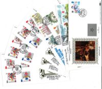 FDC and Stamp Collection of 20 Assorted FDC with Stamps and FDI Postmarks, Including Victorian