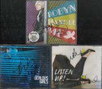 Music Collection 3 signed CDs Includes Gossip Listen Up! And Jealous Girls and Robyn Handle Me. Good