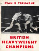 British Heavyweight Champions by Evan R Treharne Softback Book 1959 First Edition published by F C