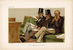 Vanity Fair print. Titled Birth, Behaviour and Business. Dated 5/7/1881. The Opposition. Approx size