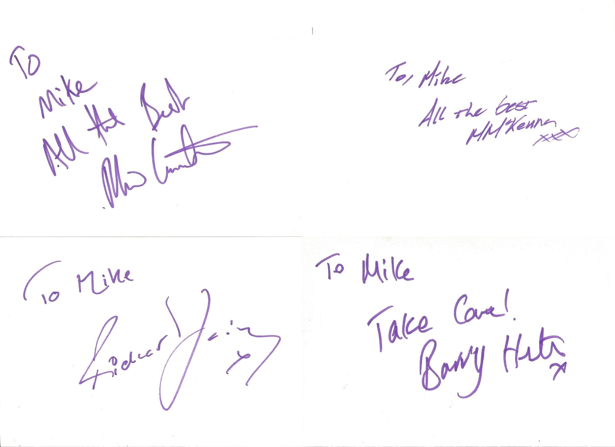 Entertainment Collection of 50 Actor and Actress Signed 6 x 4 White Cards, Including Thomas - Image 3 of 5
