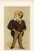 Vanity Fair print. Titled Modern Poetry. Dated 20/11/1875. Robert Browning. Approx size 14x12.